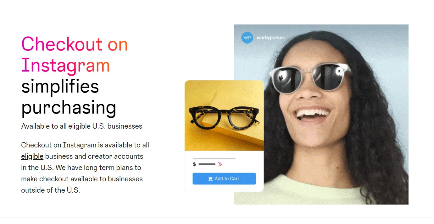 using checkout on instagram