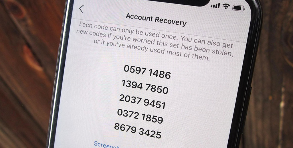 instagram security codes