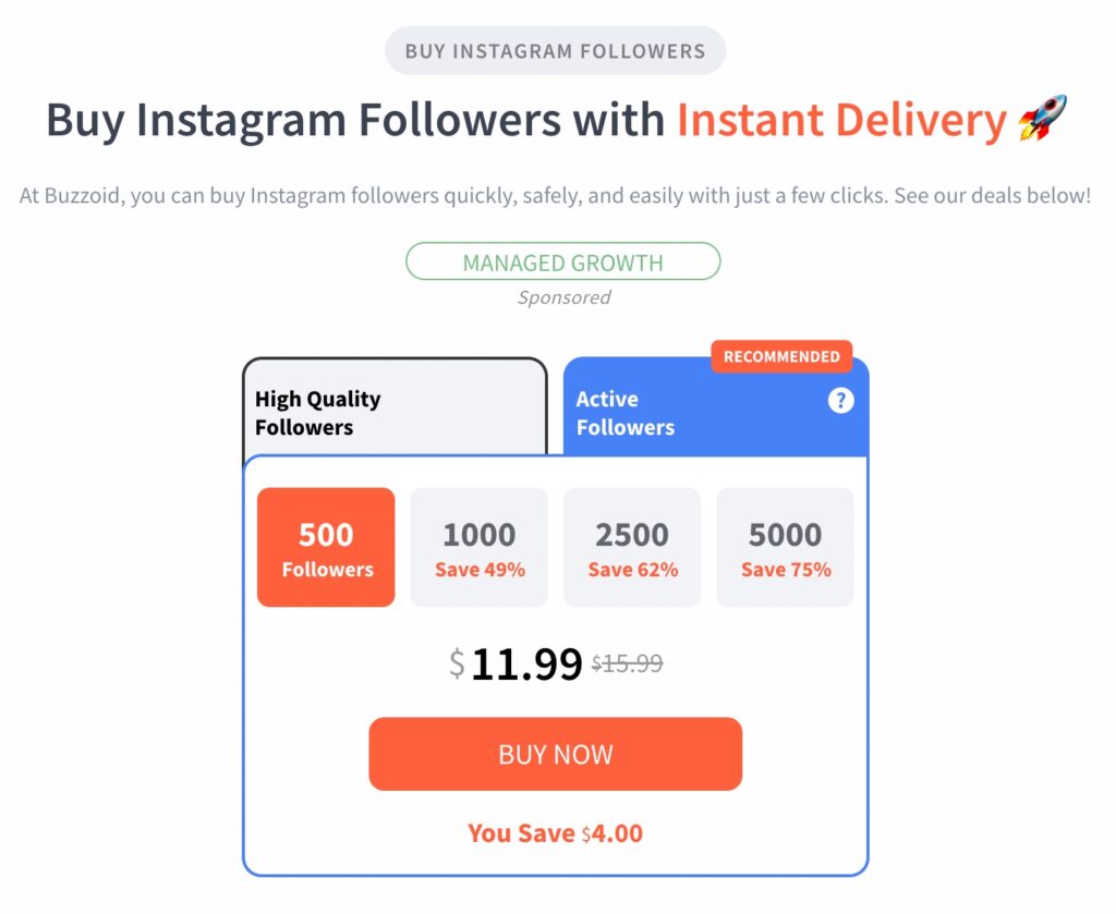 buy active followers buzzoid